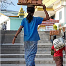 Worker, Mount Kyaikhtiyo, Myanmar
