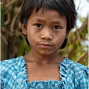 Burmese girl @ Mount Kyaikhtiyo, Myanmar