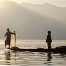 Fishermen @ dawn, Inle Lake