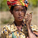 Woman from the Mountain tribes, Indein, Myanmar
