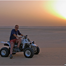 Dune riding with Yamaha Banshee, Inland Sea, Qatar