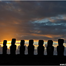 Sunrise at Ahu Tongariki, Easter Island